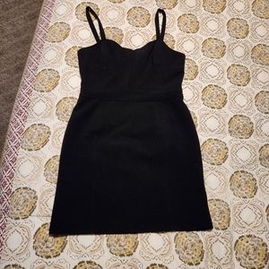 Black mini dress
